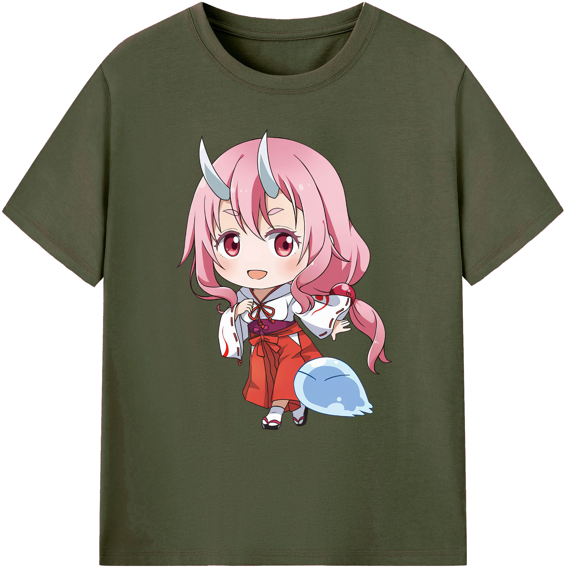 （画像用） 転スラ Regarding Reincarnated to Slime 綿100％ メンズ半袖Tシャツ｜肌触りやわらか＆通気性